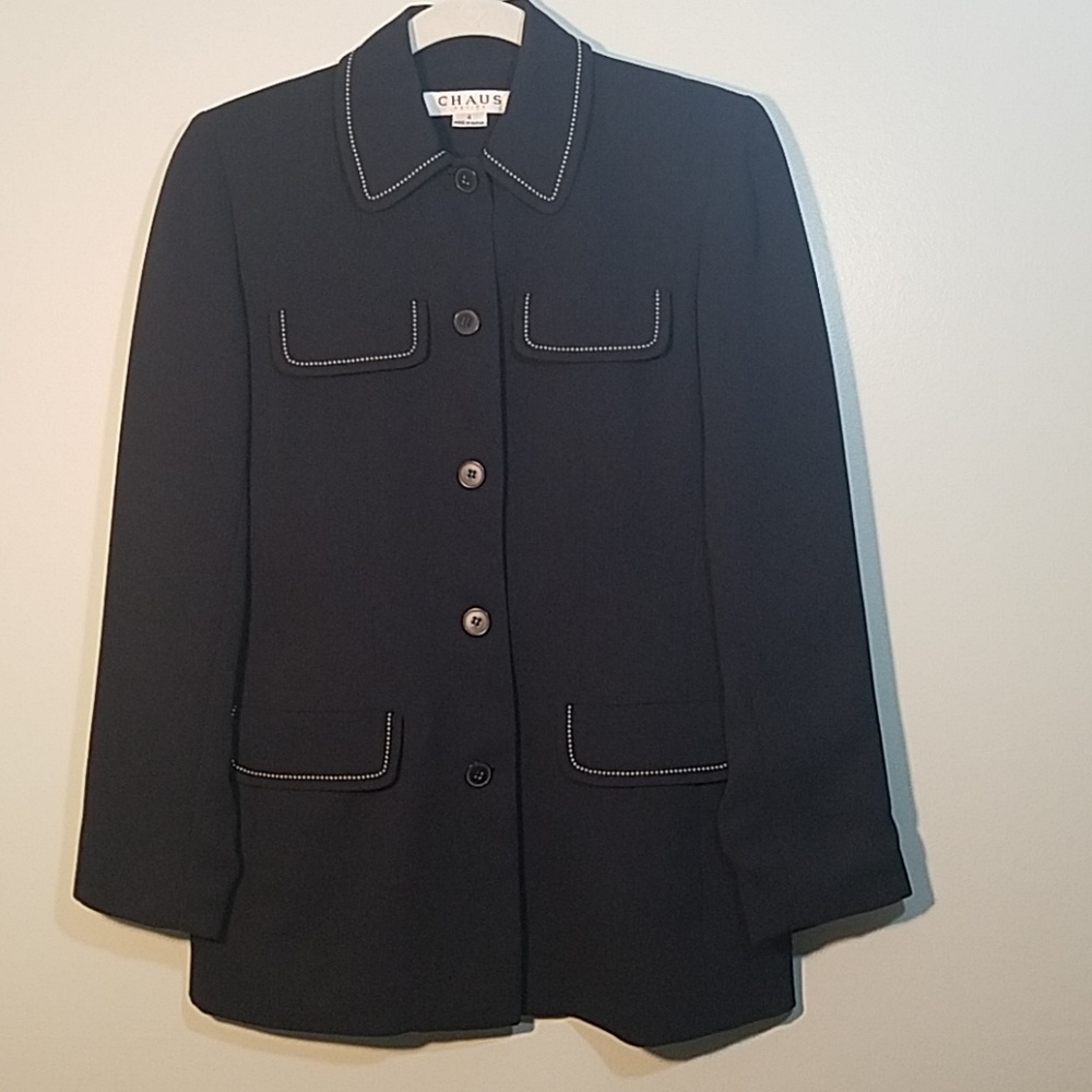 Chaus Petite Navy Blue Blazer